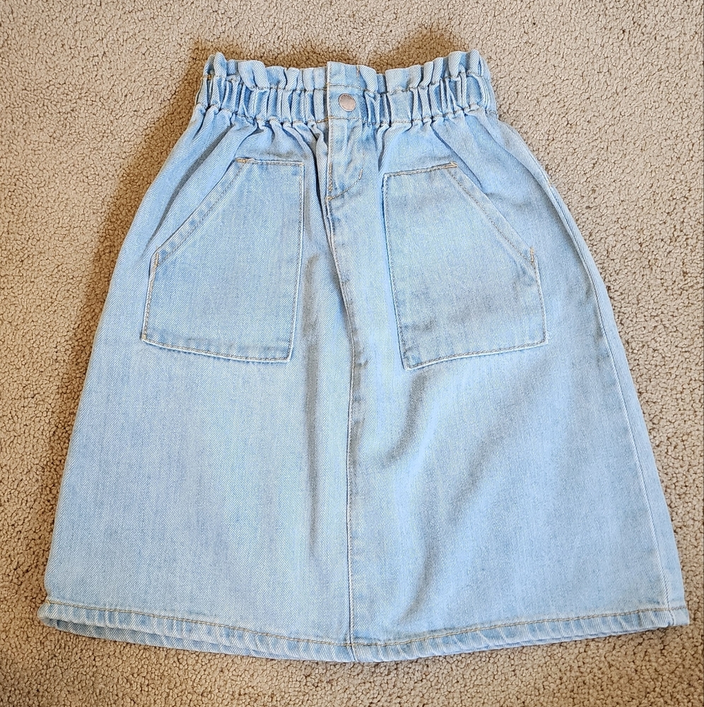Light Blue Denim Skirt